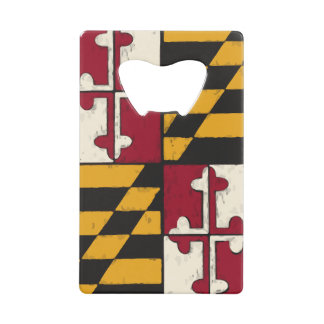 Maryland State Flag Swag Credit Card Bottle Opener