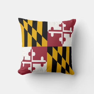 Maryland State Flag Throw Pillow