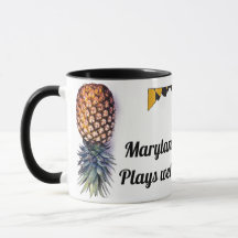 Maryland Swingers Mug - Map & Pineapples