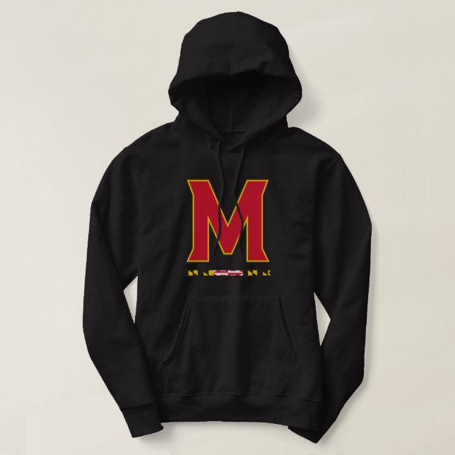 Maryland Terrapins Icon Logo Officially Licensed  Hoodie (Design Front)