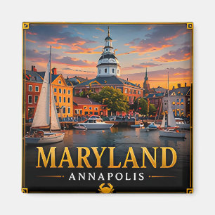 📍 Maryland Travel Souvenir First Time Visitors Magnet
