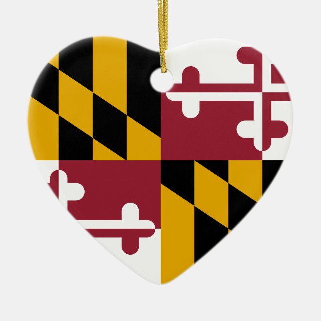 Maryland, United States Ceramic Ornament (Front)