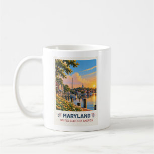 Maryland USA – Vintage Travel Mug