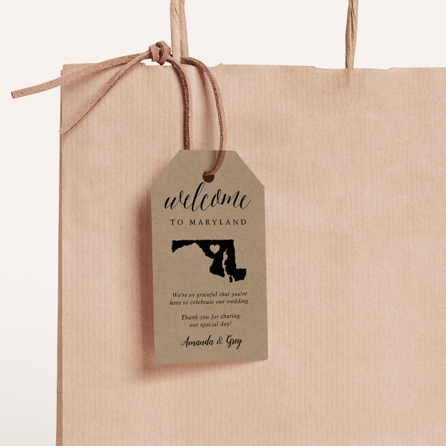 Maryland Wedding Welcome Gift Tags (Creator Uploaded)