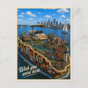 Maryland   Wish You Were Here   State Series Postcard