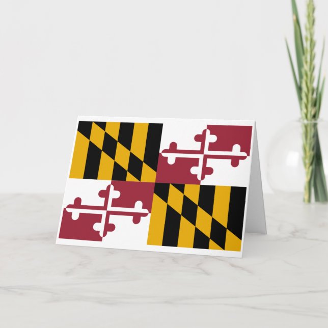 Marylander Flag, Flag of Maryland Card (Front)