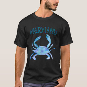 Maryland'S Beautiful Chesapeake Bay Blue Crab - Ma T-Shirt