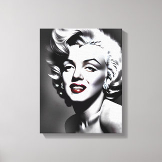 Marylin Monroe Portrait Canvas Print