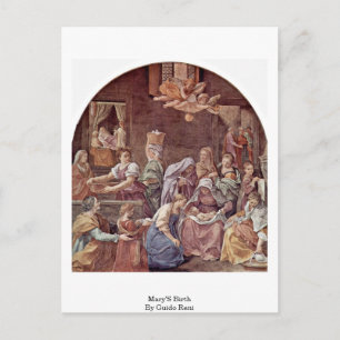 Mary'S Birth By Guido Reni Postcard