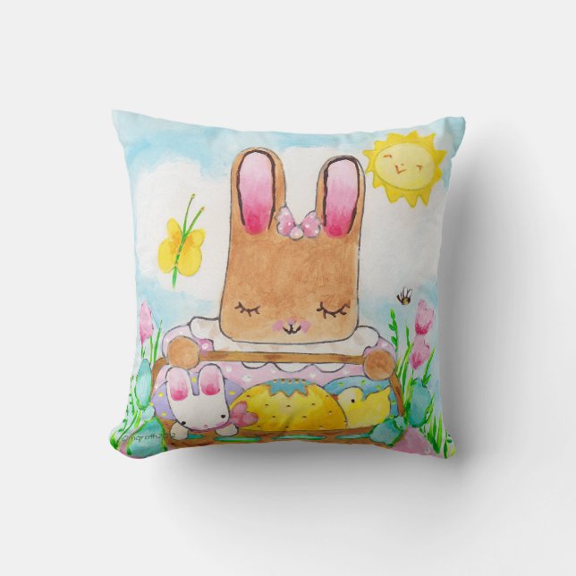 Mary's Easter Basket pillow (Front)