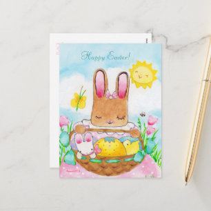 Mary's Easter Basket Postcard