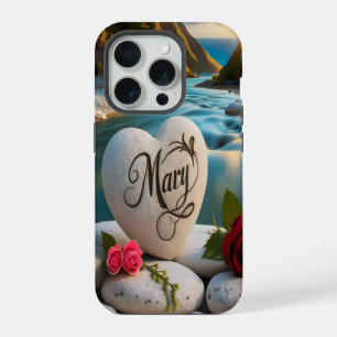 Mary's Heart stone Sunset iPhone 15 Pro Case
