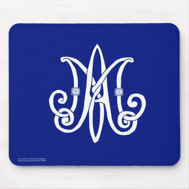 Mary's Monogram Mousepad (Front)