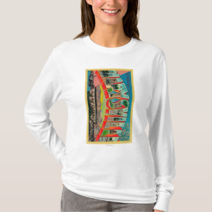 Marysville, California - Large Letter Scenes T-Shirt