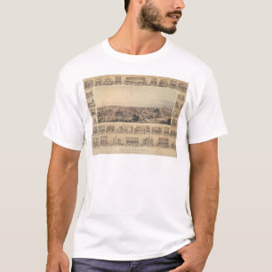 Marysville, California Panoramic Map (2505A) T-Shirt