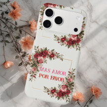 Mas Amor Por Favor Cadre de Rose Vintage Romantiqu