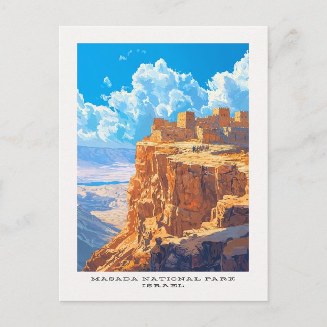 Masada National Park Israel Carte postale Voyage (Devant)