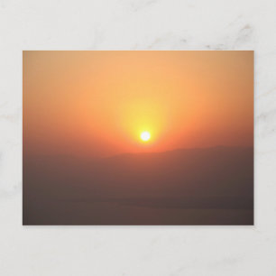 Masada Sunrise2 - Customized Postcard