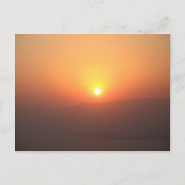 Masada Sunrise2 - Customized Postcard (Front)