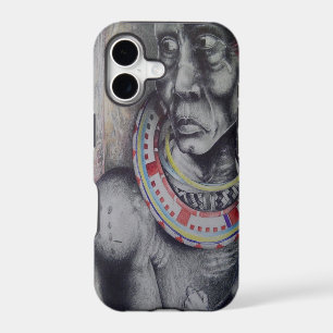 Masaï Mère & Enfant avec Lion Art Imprimer/Graphiq