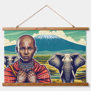 MASAI WALL HANGING TAPESTRY