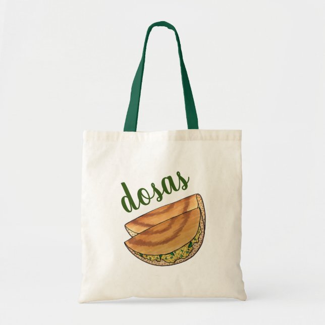 Masala Dosas South Indian Food Cuisine Potato Dosa Tote Bag (Front)