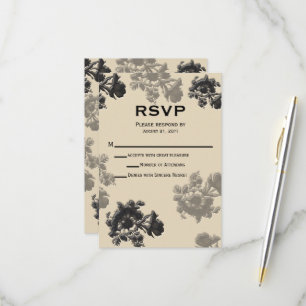 Masala Flora Wedding RSVP Card