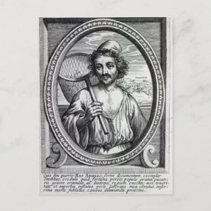 Masaniello, engraved by Petrus de Iode Postcard