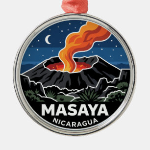 Masaya Volcano National Park Nicaragua Metal Ornament