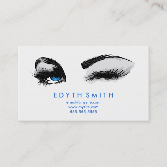 Mascara or Eyelashes Business Card (Front)