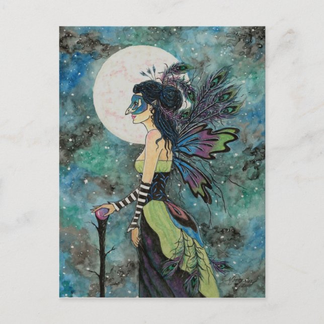 "Mascarade de minuit" Carte postale Imaginaire Art (Devant)