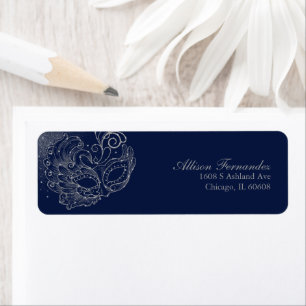Mascarade Quinceanera Parties scintillant argent b