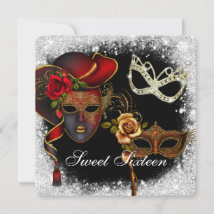Mascarade Sweet Sixteen, Invitation Mardi Gras
