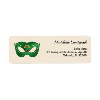 Mascarade Vert Émeraude Chaleur Chandelle Ivoire