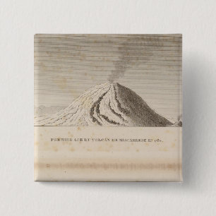 Mascareigne, Vesuve 2 Inch Square Button