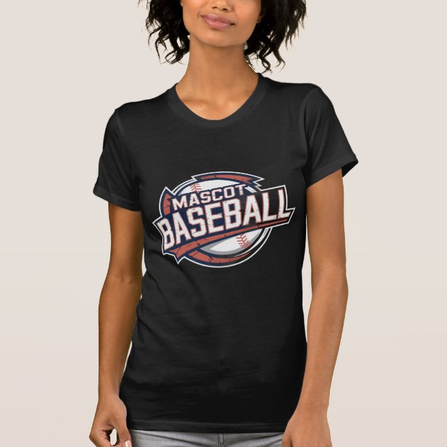 Mascot Baseball Graphic T-Shirt (Front)