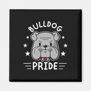 Mascot English Bulldog Pride And Loyalty Magnet