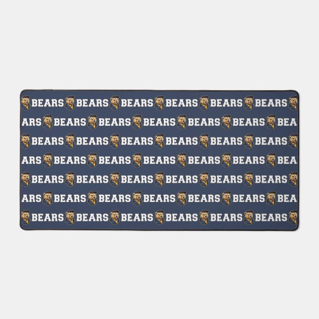 Mascotte de l'ours | Dark Blue - School College Te (Recto)