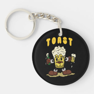 Mascotte de toast à la bière