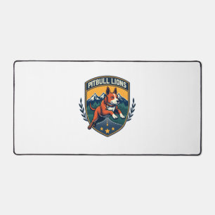 Mascotte vintage de sport de lions Pitbull Vector