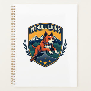 Mascotte vintage de sport de lions Pitbull Vector