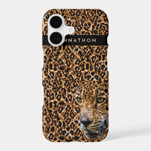 Masculine Brown Leopard Fur With Name and Wild Cat