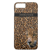 Masculine Brown Leopard Fur With Name and Wild Cat