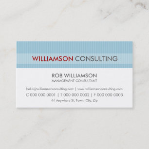 MASCULINE BUSINESS CARD :: minimal pinstripe 14