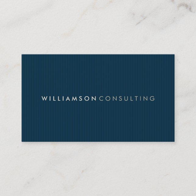 MASCULINE BUSINESS CARD :: simple pinstripe 3 (Front)