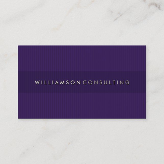 MASCULINE BUSINESS CARD :: simple pinstripe 3D 8 (Front)