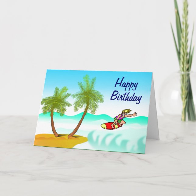 Masculine carte d'anniversaire (Devant)