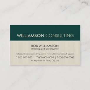 MASCULINE CARTE DE VISITE :: pinstripe minimal 2