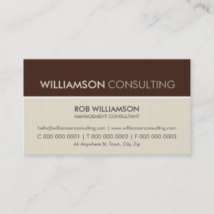 MASCULINE CARTE DE VISITE :: pinstripe minimal 4