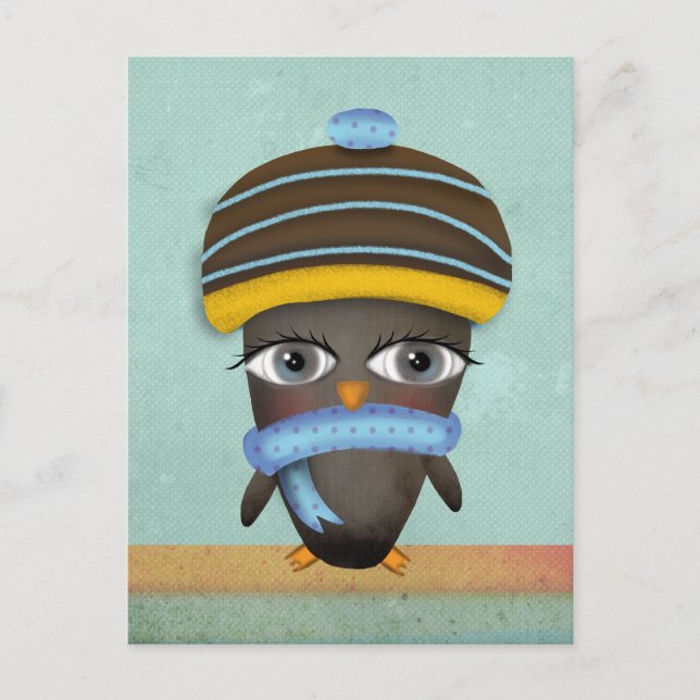 Masculine Christmas Greeting Holiday Postcard (Front)